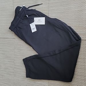 NWT Halston black knit pants on a drawstring